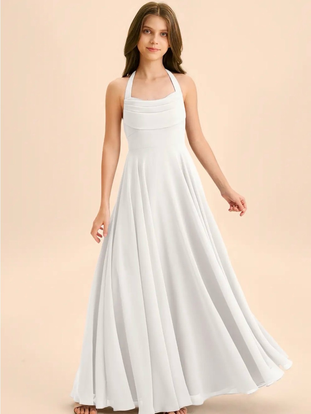 Elegant Azazie Dress in White